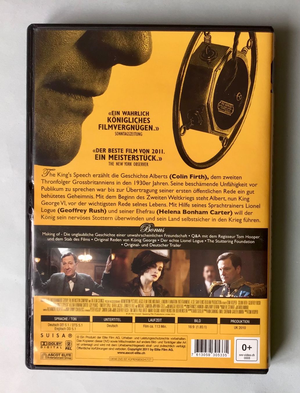 Tutti i DVDs: DVD: King's Speech – Usato da Bubendorf venduto da Alpenheidi 1