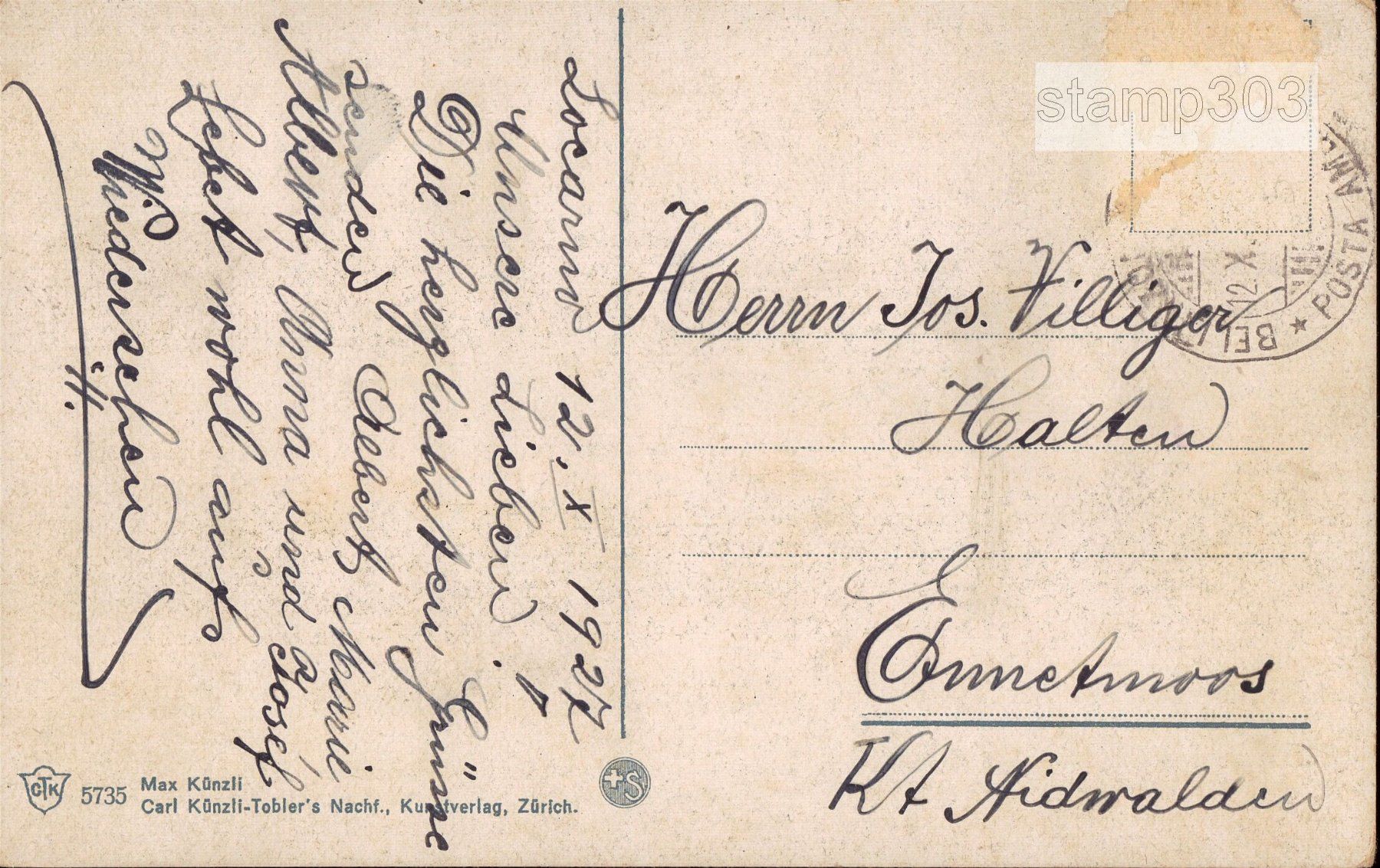 Ansichtskarten: AK Locarno. Madonna del Sasso – Gebraucht aus Eggersriet von glasshouse3egg 1