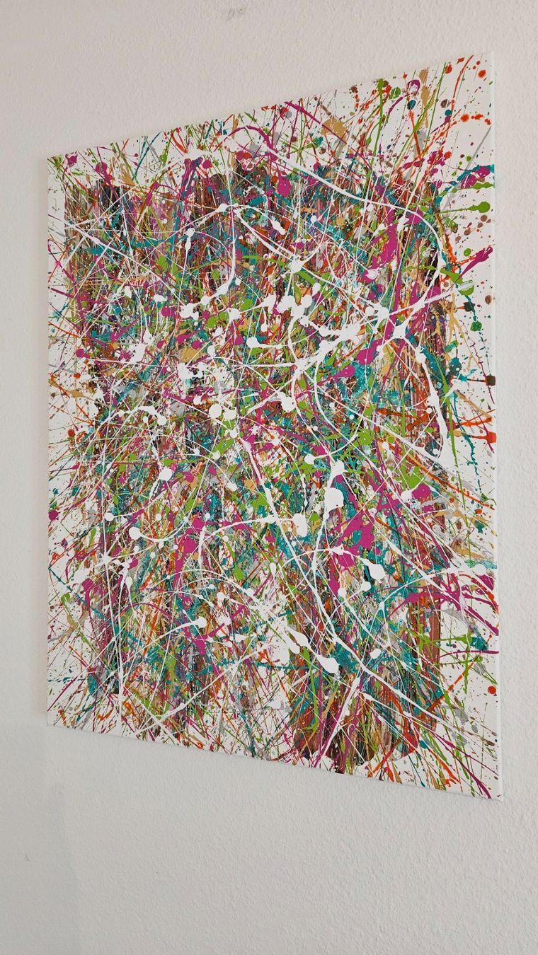 Gemälde: Tableau abstrait moderne, multicolore, parfait décor! – Neu (gemäss Beschreibung) aus Le Locle von fab_c9hh 1