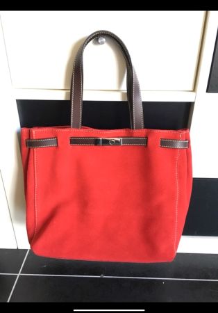 Sac à main en daim rouge Loxwood neuf
