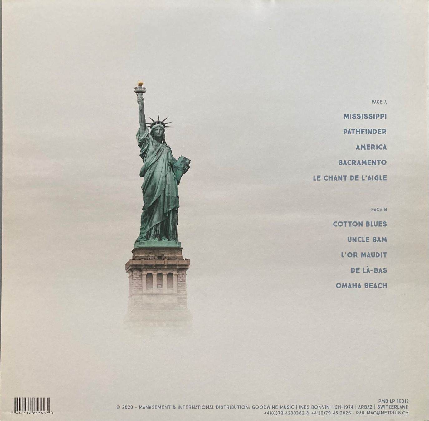 Dischi in vinile: PAUL MAC BONVIN - AMERICA – Usato da Poliez-Pittet venduto da Newtown-Records 1