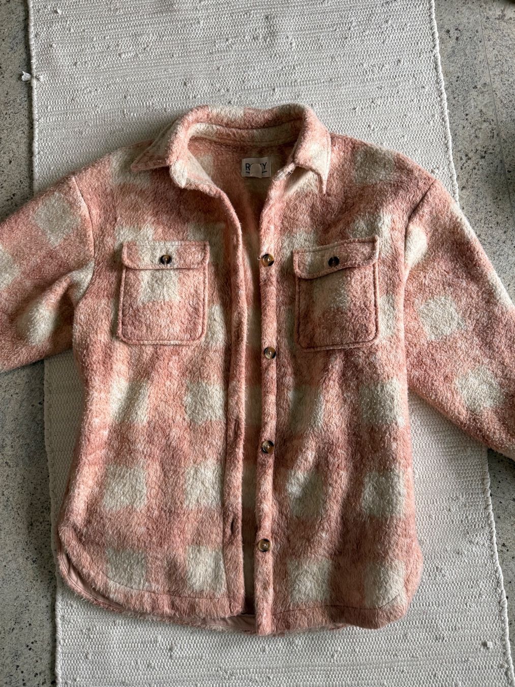 Giacche: Roxy Oversize-Hemdjacke  Rosa/Creme  Grösse S – Usato da Zug venduto da julialbi 5