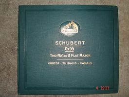 Schellackplattenalbum Schubert Trio B-Dur op.99