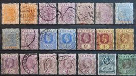 Gold Coast British Lot mit alten Werten I