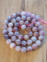 1 Strang Natürliche 5A pink Turmalin Perlen 8 mm