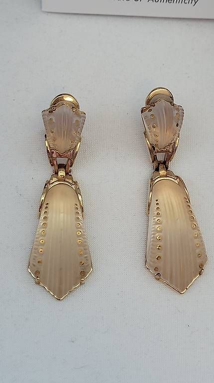 Lalique Orecchini pendenti & Orecchini a lobo: Lalique Ohrclips Kristall – Nuovo e nell'imballaggio originale da Neuhausen venduto da mar_ryh8