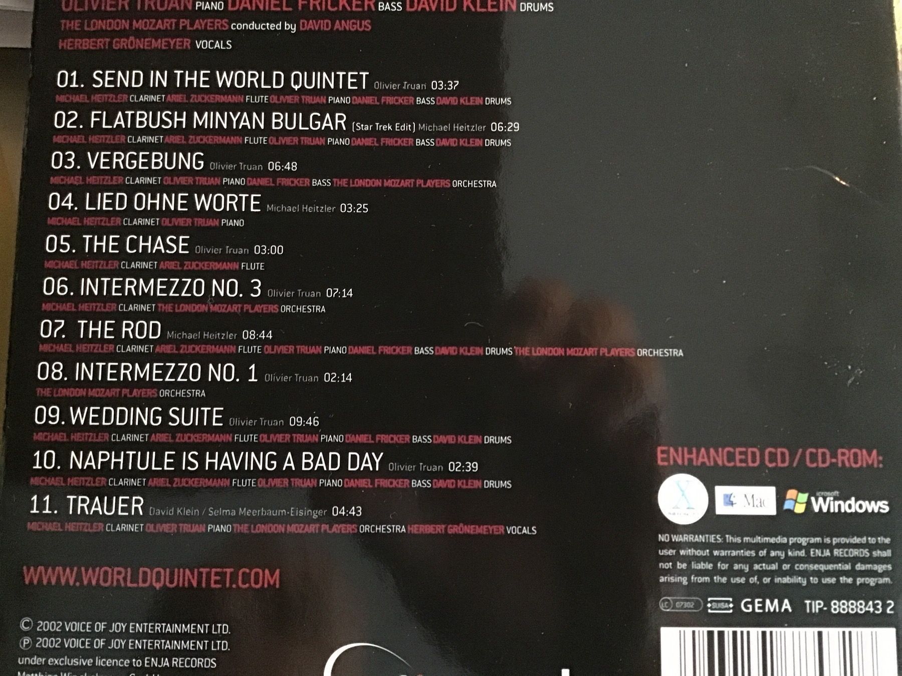 CD: The World Quintet – Usato da Thierachern venduto da sweden08 1