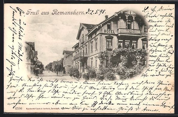 Ansichtskarten: Romanshorn, Strassenpartie mit Hotel Bod – Gebraucht aus Berlin von bartko-reher