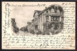 Romanshorn, Strassenpartie mit Hotel Bod