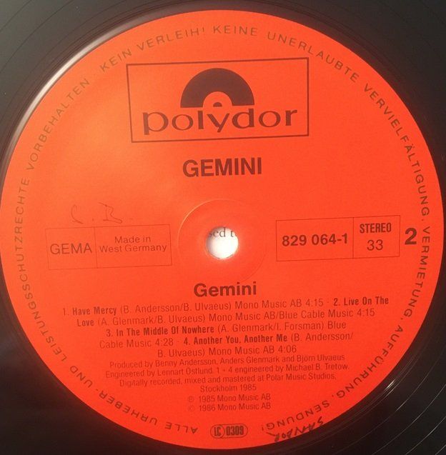 Schallplatten: Gemini - Gemini (LP) – Gebraucht aus Grüningen von azulvinyl 3