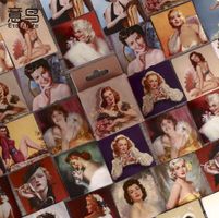 Aufkleber für Dekoration (Retro Mädchen) neu
