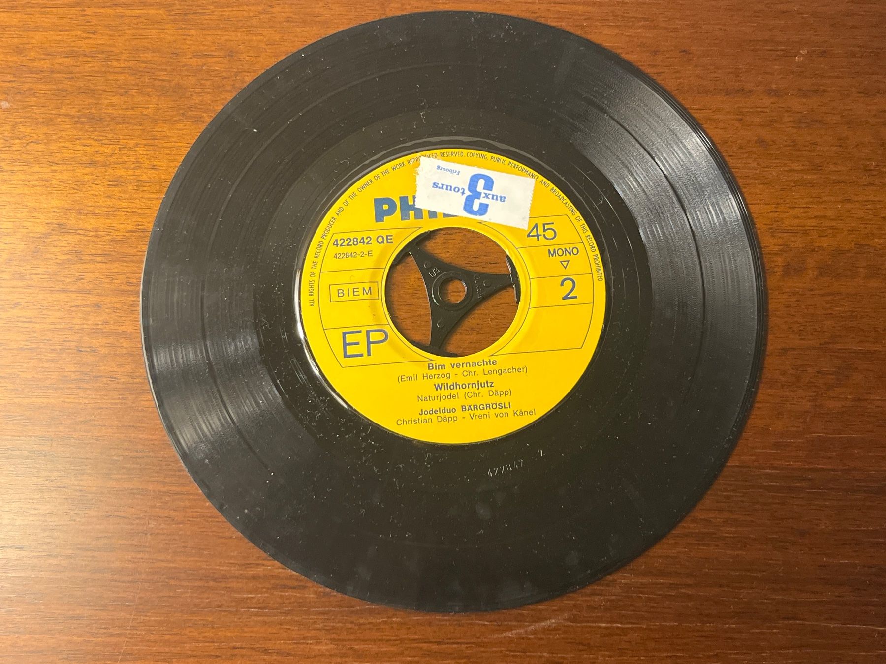 Dischi in vinile: Jodelduo Bärgrösli - Seltene EP - Philips 422 842 QE – Usato da Luzern venduto da Jiggy_8898 3