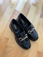 Graceland Loafer Schwarz Lack Optik, Grösse 36 - Neu!