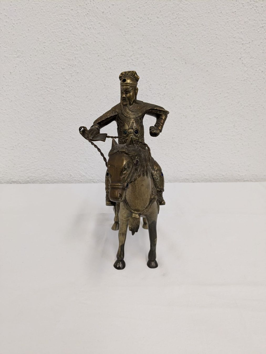 Statuette: 2-teiliges Pferd aus Messing, handgefertigt – Usato da Weinfelden venduto da blaukreuz_brocki_TG 3