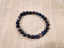 Lapis Lazuli Edelstein Armband Elastisch