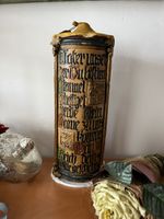 uralte gut gelagerte Gebets- Motiv-Kerze „Vater unser“