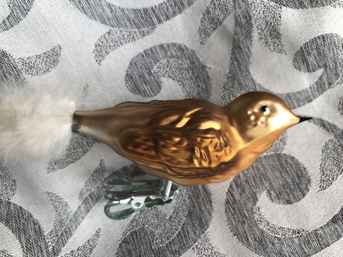 Alle Dekorationen: Goldbrauner Vogel Christbaumschmuck – Neu und originalverpackt aus Alpnach Dorf von marvo 2