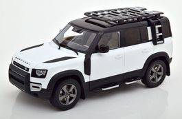 Land Rover Defender II 110 seit 2020 weiss / schwarz    1:18