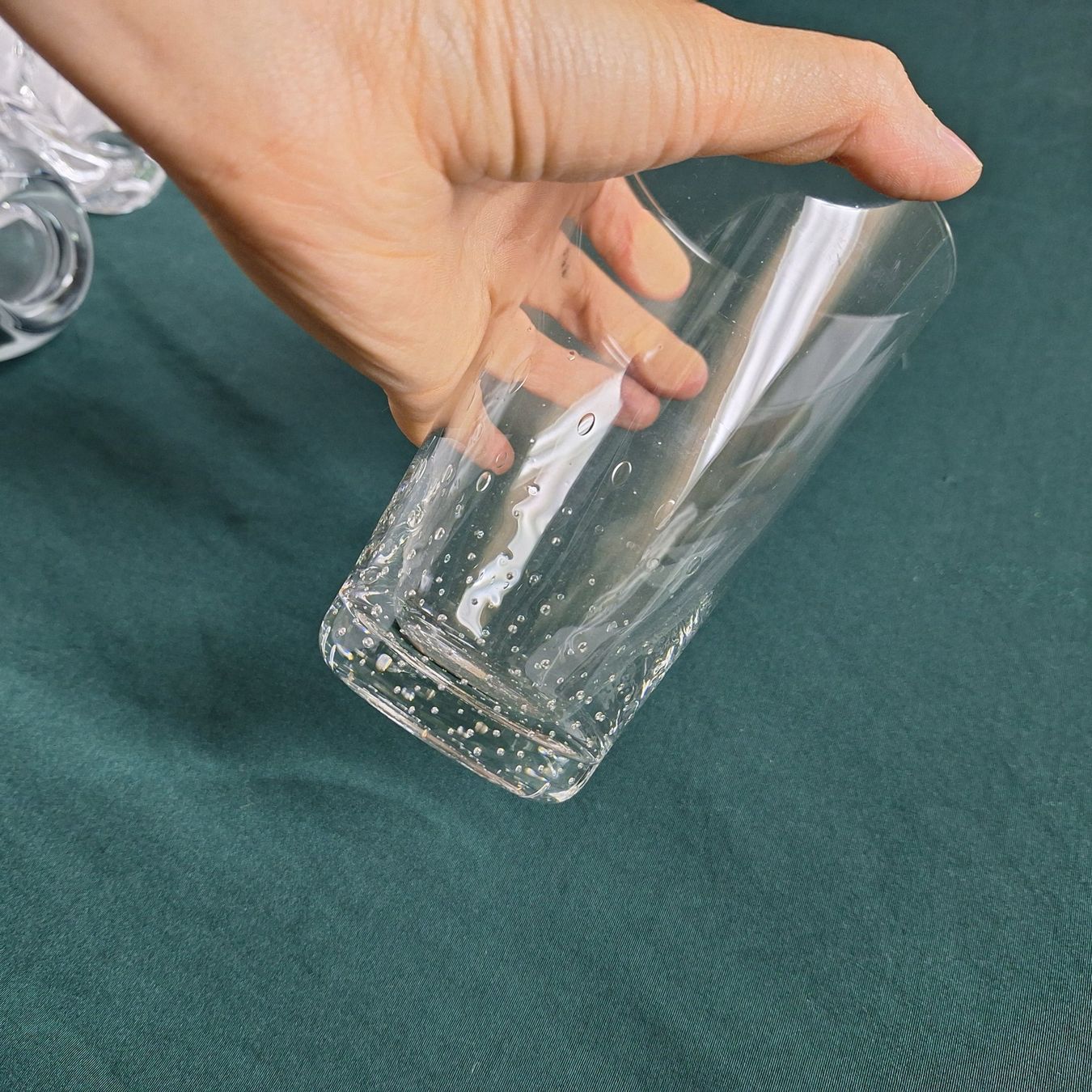 Verres: 2 grosse Trinkgläser mit Lufteinschlüssen, Bläschenoptik – D'occasion à Winterthur par ric_rl7n 3