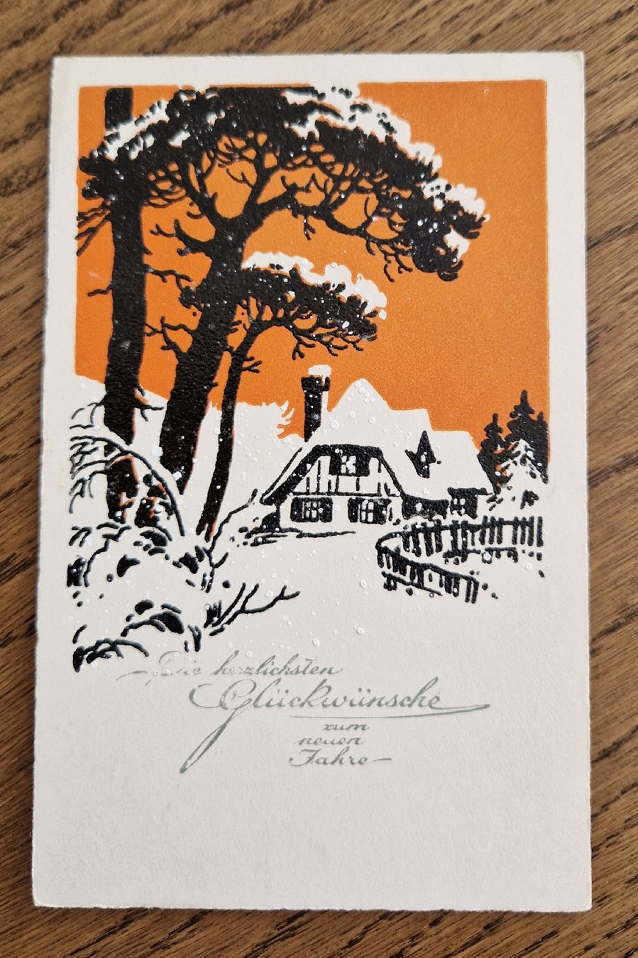 Ansichtskarten: kunstvolle Neujahrskarte 1926 – Gebraucht aus Ebikon von Donar50