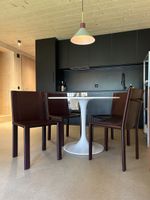 6x chaises Matteo Grassi - 80s Italie - Cuir sellier