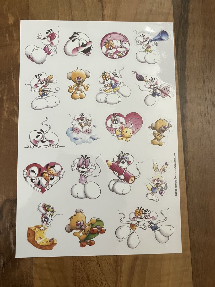 Autocollants: Diddl is back 1 Stickerbogen – Neuf avec emballage d'origine à Bözberg par Sape9192