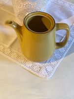 KAFFEKANNE-RÖSSLER GESCHIRR-CURRYGELB