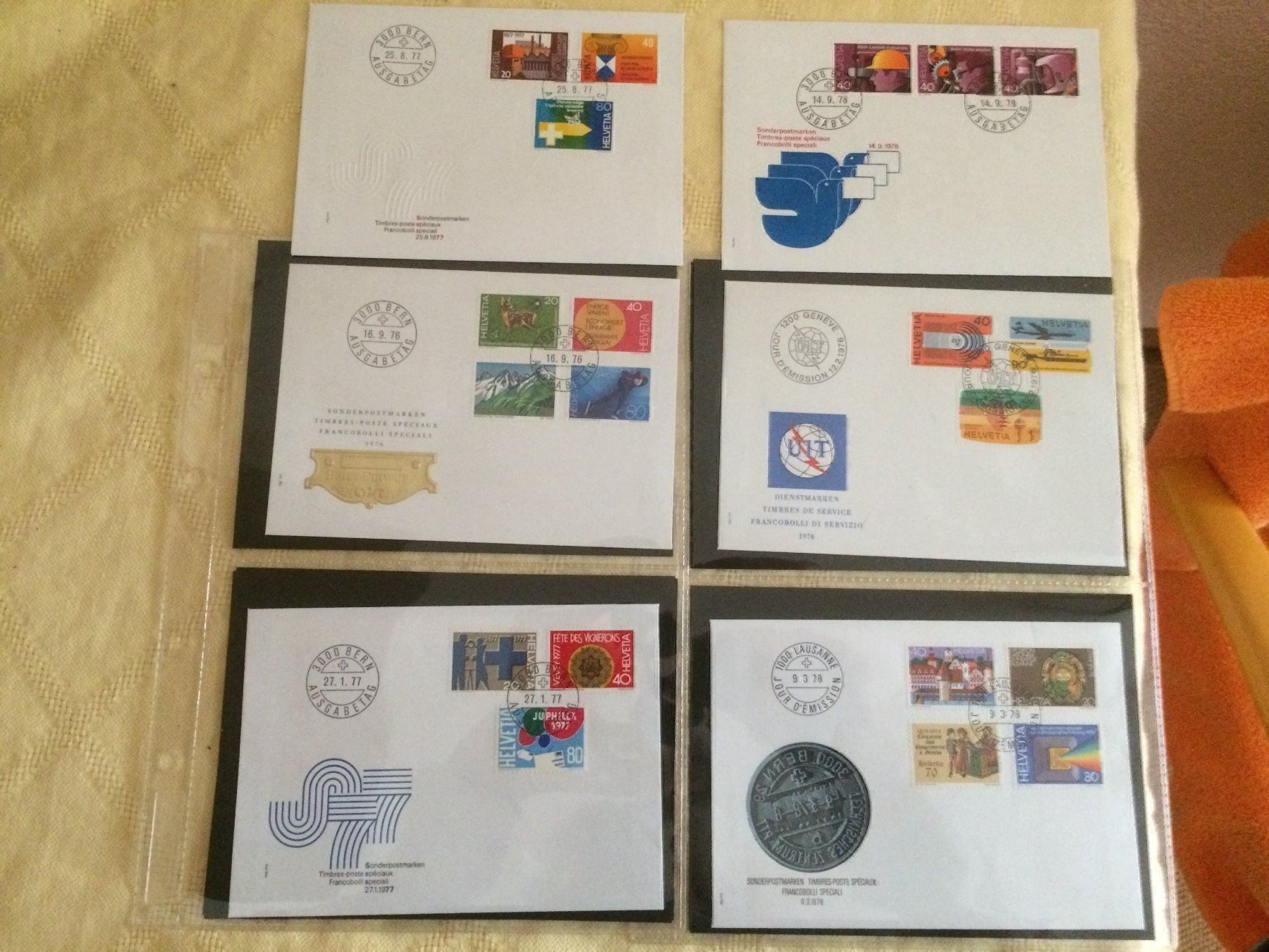 Alle Briefmarken: 20 Briefmarken CH-Sonderpost 1976/77/78 – Gebraucht aus Buchs AG von ReaNaTsch