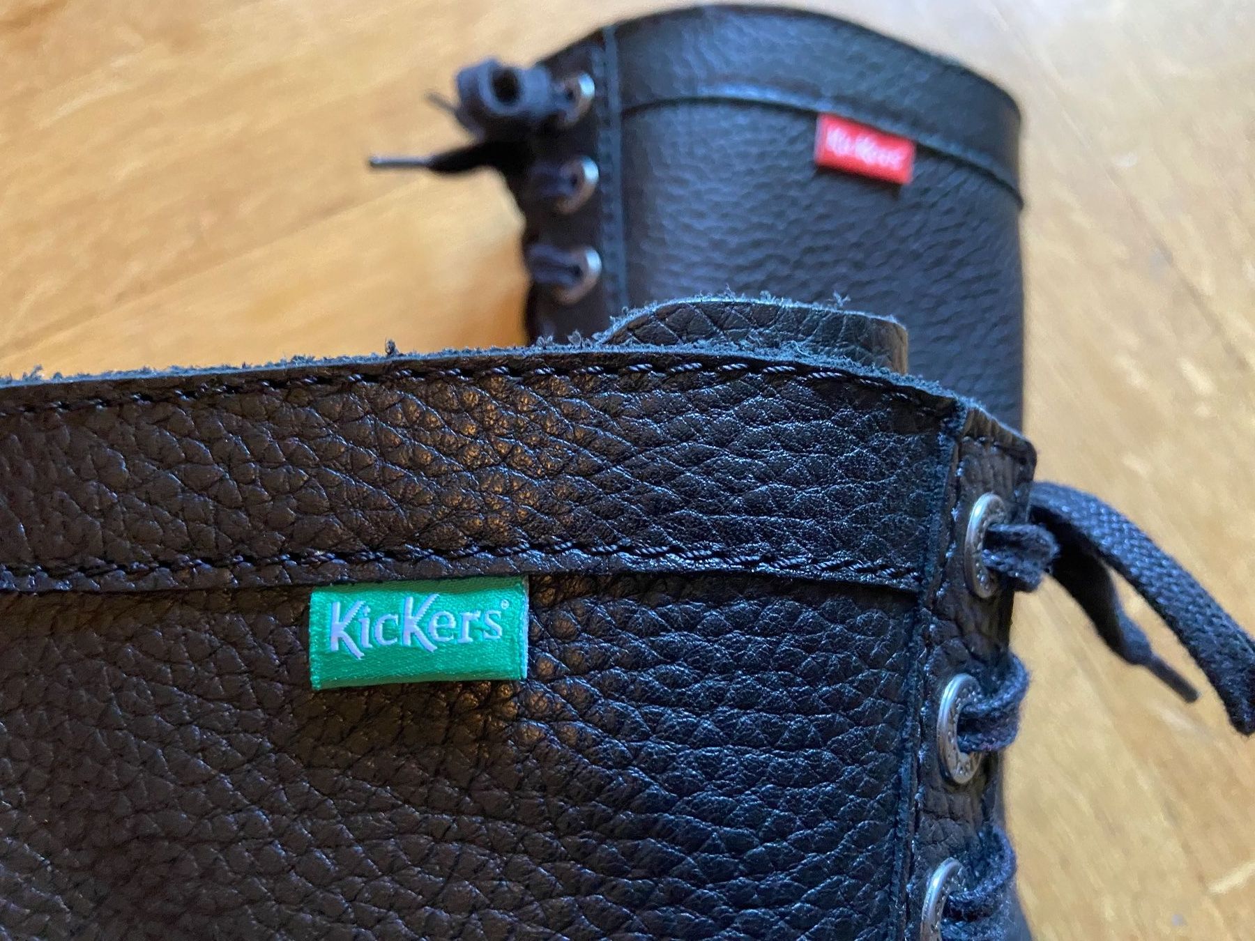 Bottes montantes Kickers en cuir noir, pointure 37 (Gebraucht) in ...