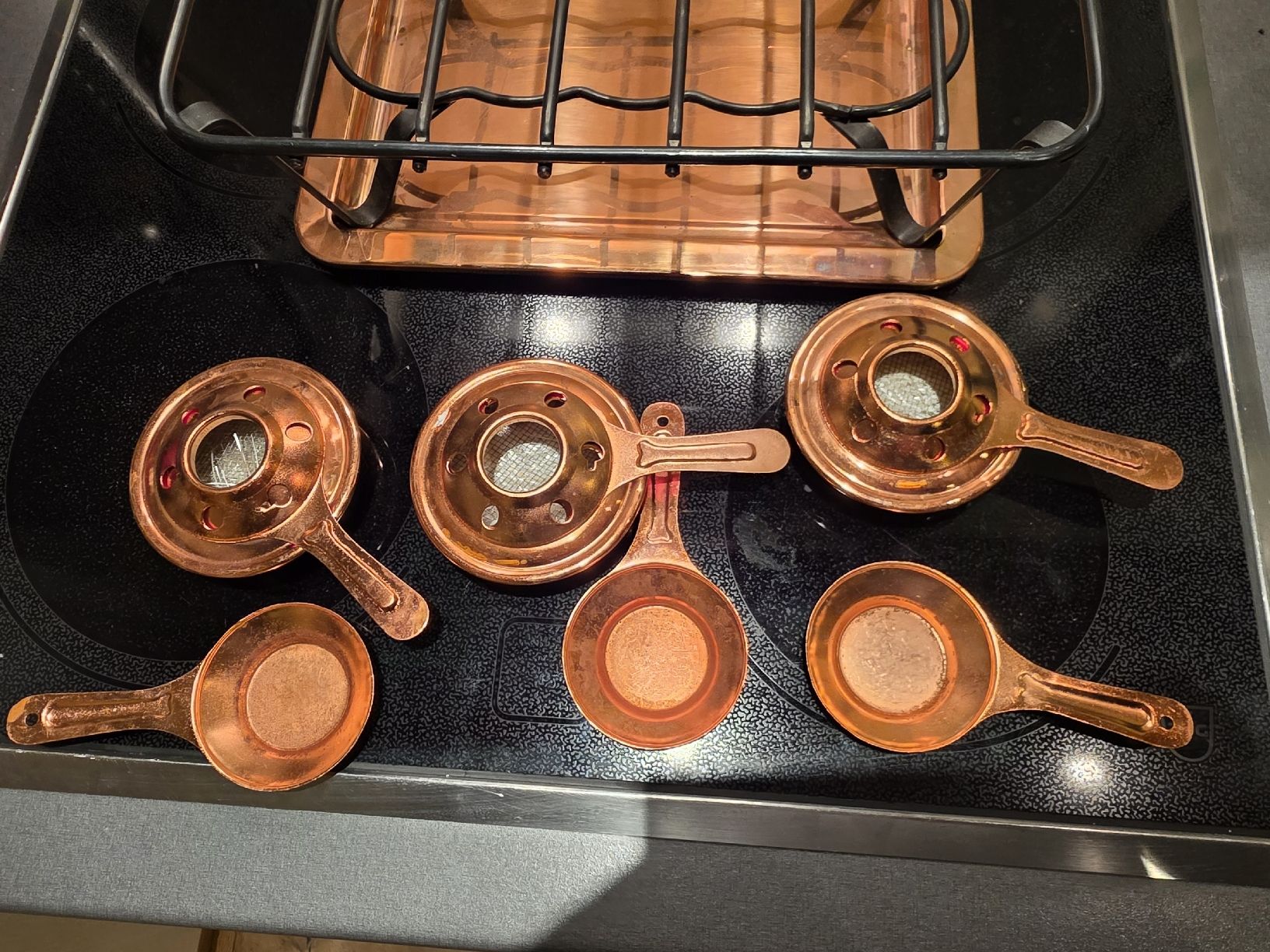 Küchengeräte: Rechaud Set Kupfer Vintage Spring mit 3 Brenner  – Gebraucht aus Grossaffoltern von kaefer14 8
