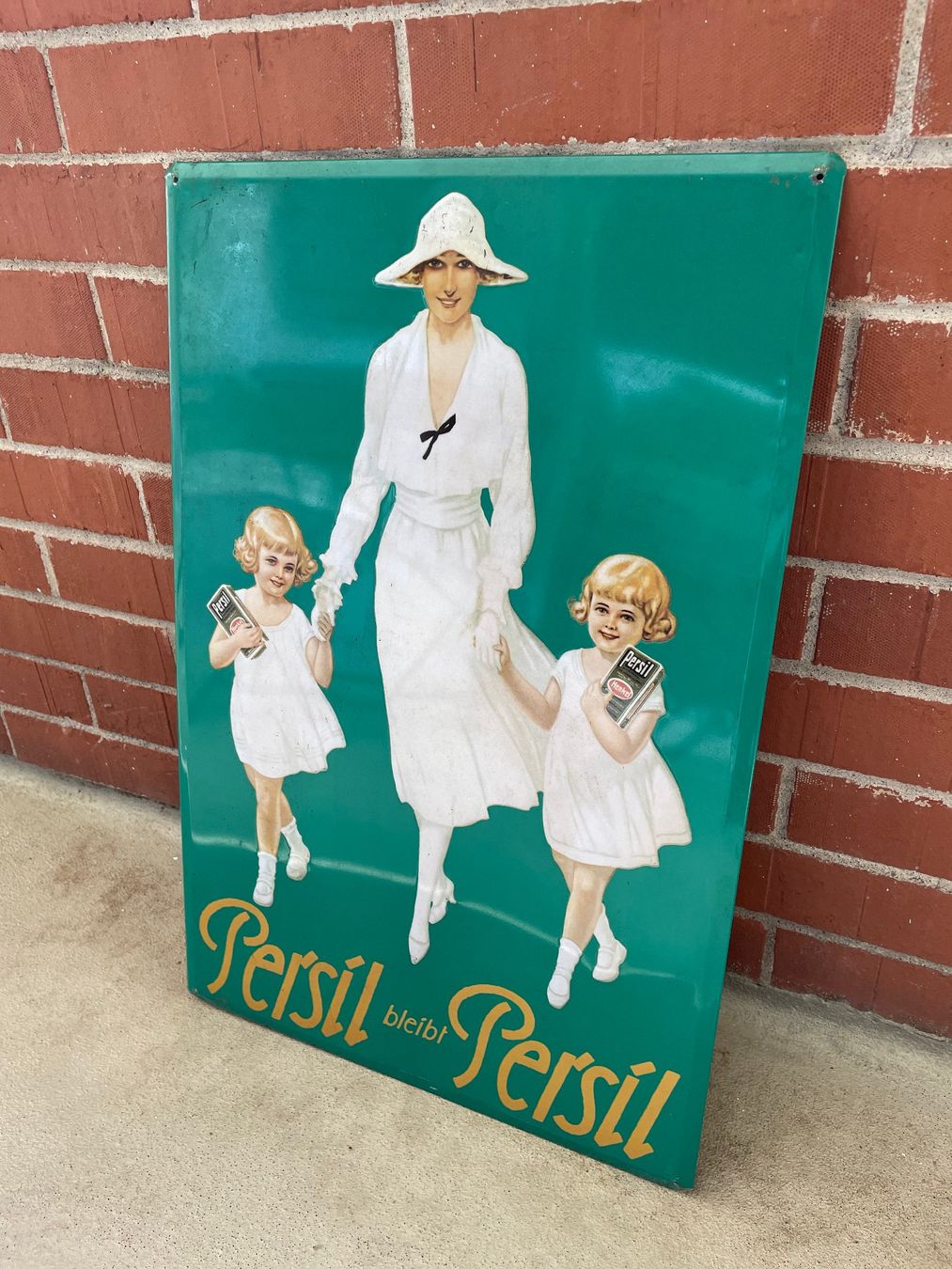 Persil Insegne: Persil - Vintage Enamel Sign - Emailleschild - Weisse Dame – Usato da Zürich venduto da ganz.genau.vintage 3