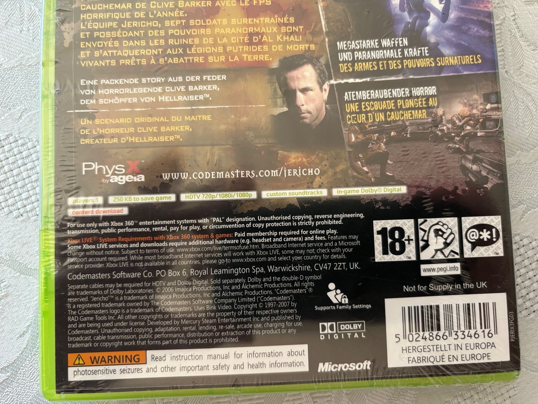 Giochi: Clive Barker's Jericho (NEU) – Nuovo e nell'imballaggio originale da Frenkendorf venduto da Fionchen 2