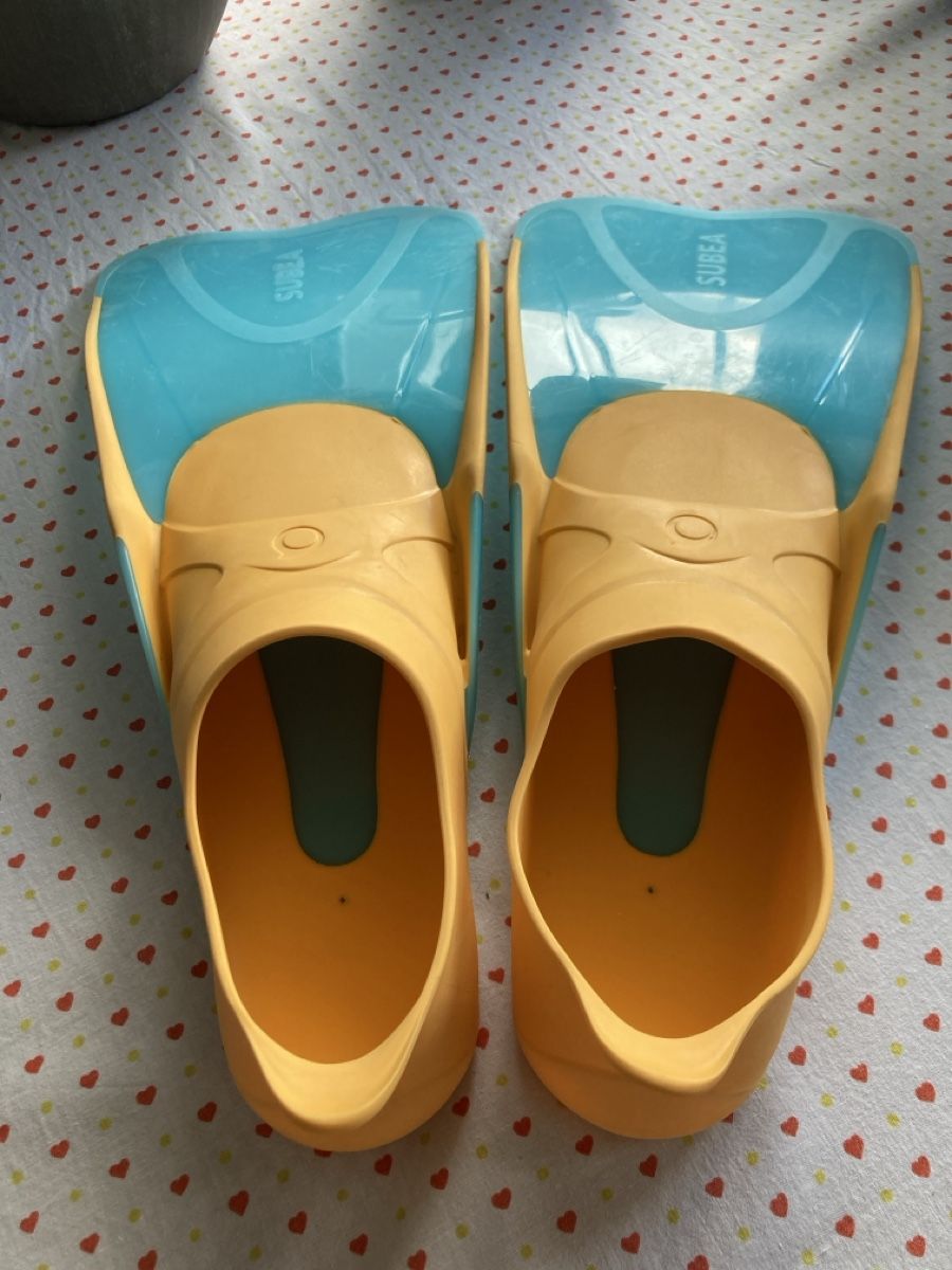 Flossen, Masken & Schnorchel: Flossen Kinder Grösse 34/35 – Gebraucht aus Selzach von SB09