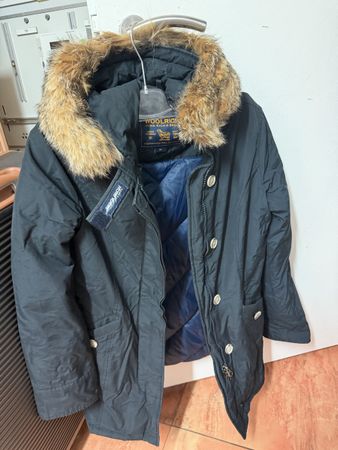 Woolrich Parka schwarz Grösse XS mit Echtpelz guter Zustand