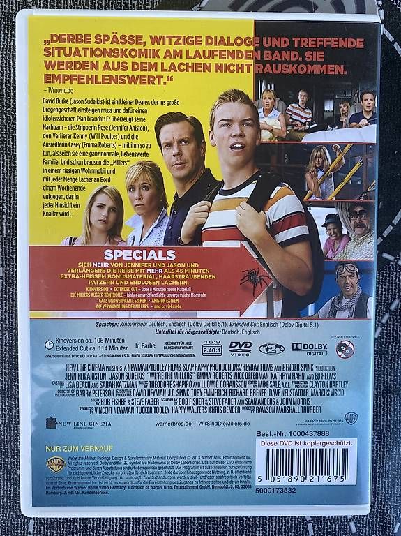 Tutti i DVDs: Wir sind die Millers – Usato da Gasel venduto da Ntomate 1