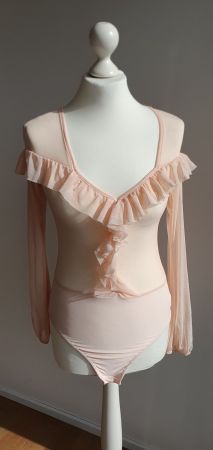 Body aprikosefarben Gr. XS Neu