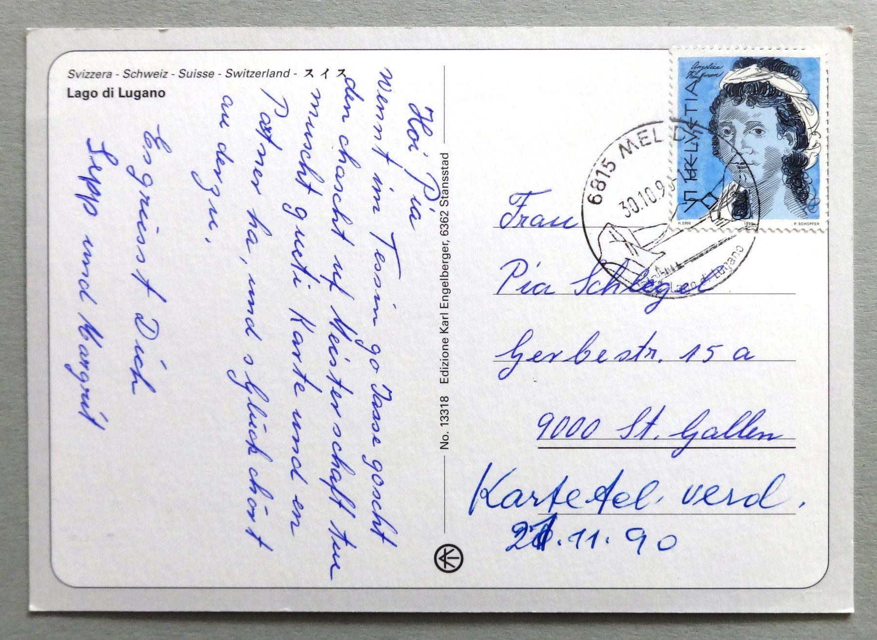 Cartes postales: Lago di Lugano - Ceresio – D'occasion à Fétigny par Billy2miny 1