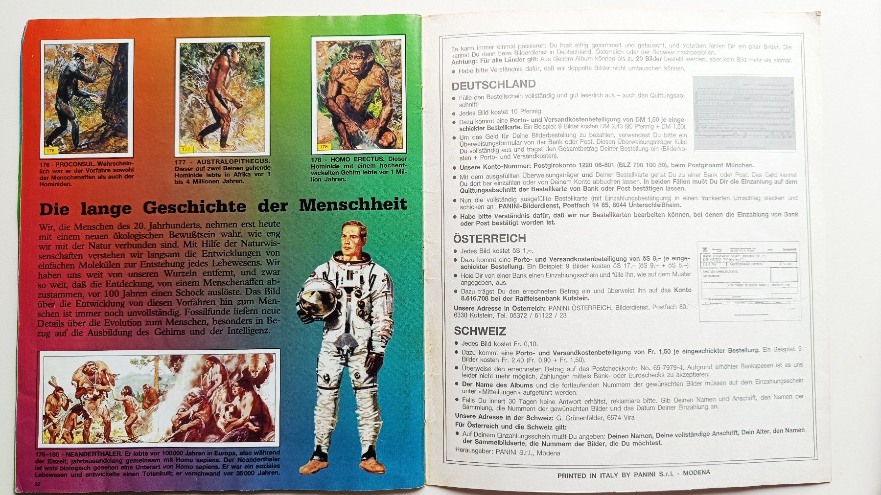 Panini Album: Panini - Tiere Der Urzeit - 1992 - Komplett – Usato da Safenwil venduto da mongge36 6