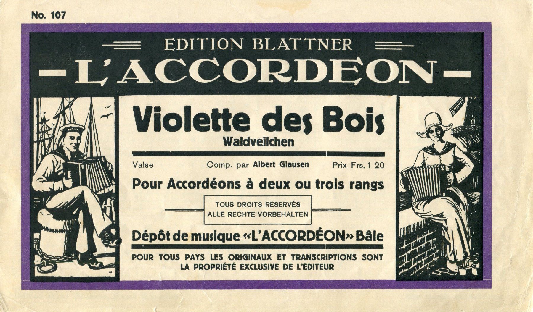 Libri: L?ACCORDEON  -  5 PARTITIONS -  Editions Blattner – Usato da Les Avants venduto da Jaman7