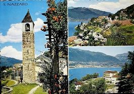3-Bild-AK S. NAZZARO Lago Maggiore