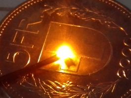 LED SMD 0805 gelb, verkabelt, 1Stk