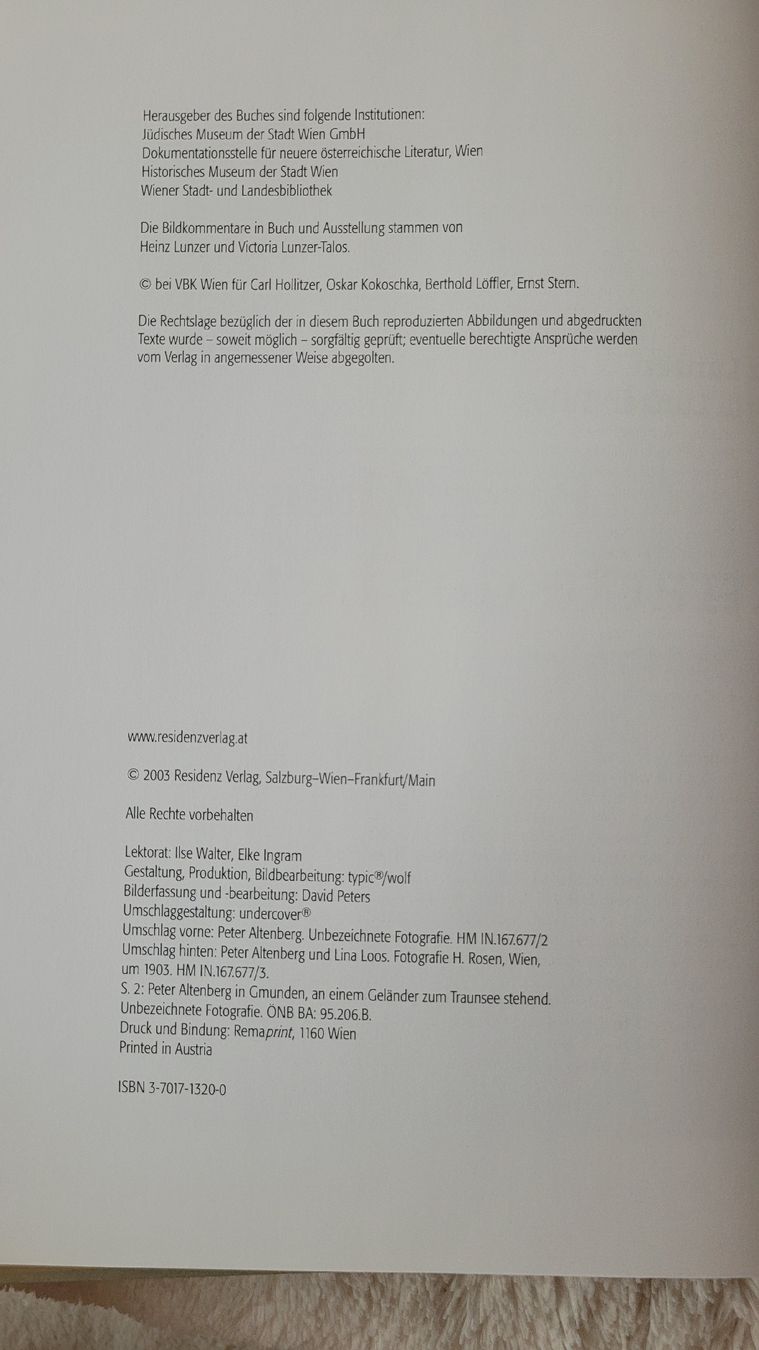 Bücher: Peter Altenberg Extracte des Lebens Buch  – Gebraucht aus Horgenberg von Klatschmohnmaria 2