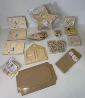 Bastelset Holz DIY Neu Stern Schmetterling Deko Set
