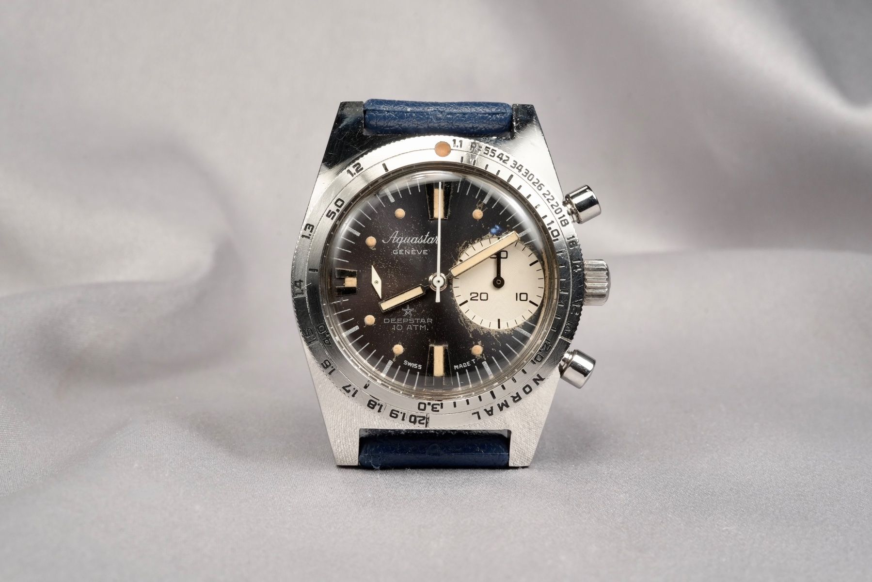 Aquastar Orologi: Aquastar - Deepstar 10 Atm.Gen I Diver Chronograph – Usato da Morcote venduto da chronoservice 1