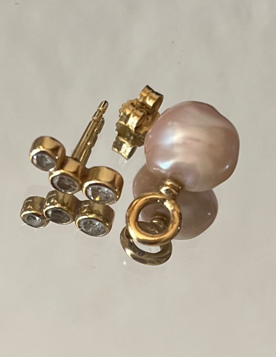 Ohrringe & -stecker: Ohrringe Gold 750 gestempelt, mit Perlen antik – Gebraucht aus Kirchleerau von Dalmi220 4