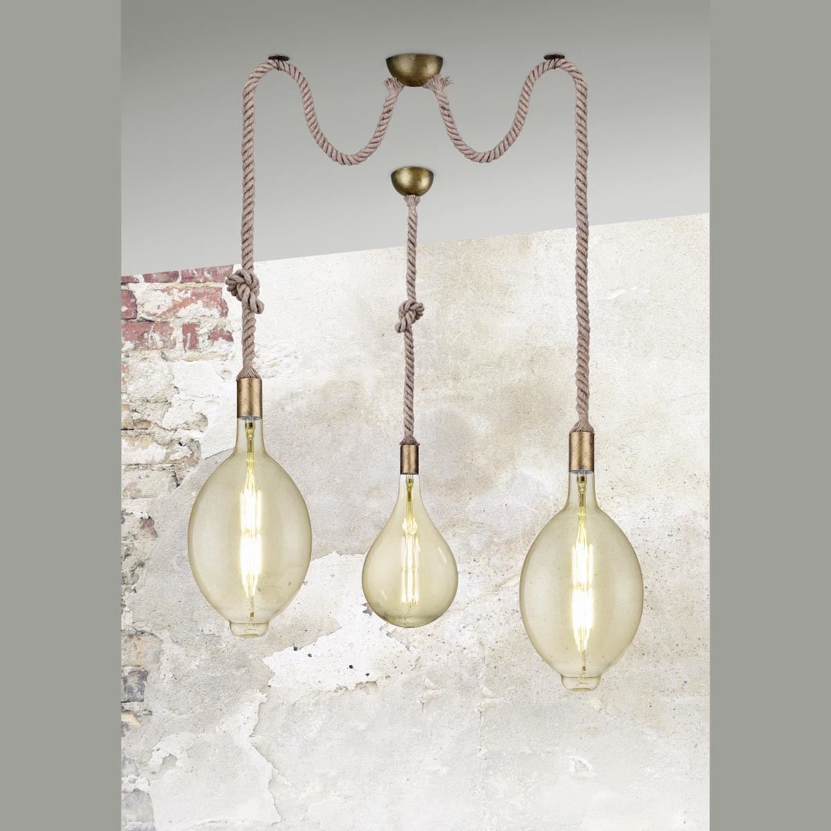 Lampadari & plafoniere: Pendelleuchte, Altmessing, 150 cm Höhe – Nuovo (secondo la descrizione) da Kreuzlingen venduto da Smart-Light 1