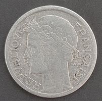 Frankreich 1946, Umlaufmünze 2 Francs