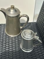 Zinn-Set: Kaffeekanne und Krug, Antik, Vintage, Deko