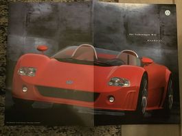 VW W12 Roadster Faltprospekt 8 Seiten