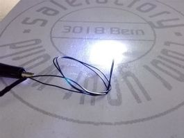 Blink-SMD 0805 kaltweiss, 12V verkabelt
